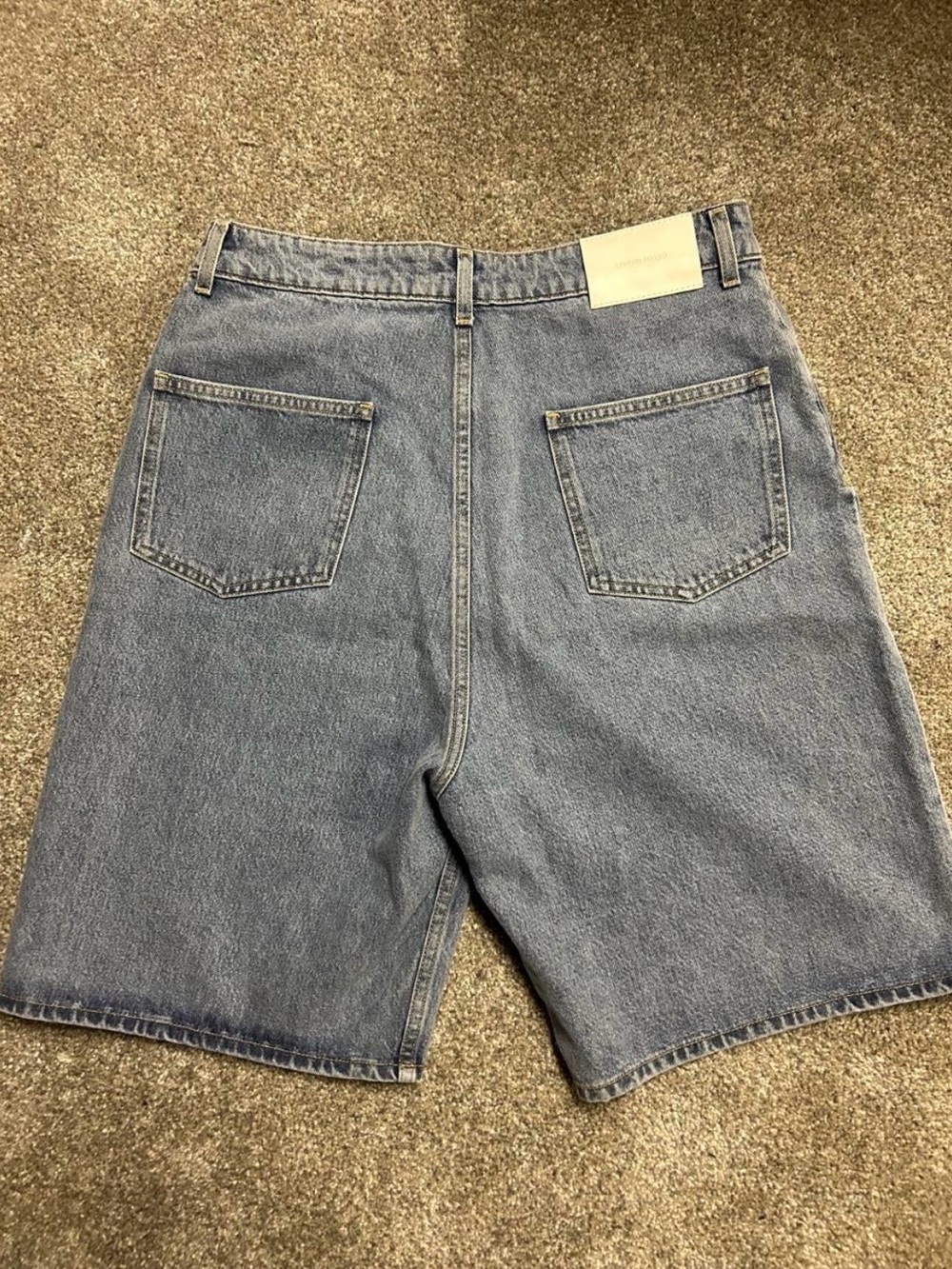Loulou Studio Men's Denim Shorts in Light Blue Wash